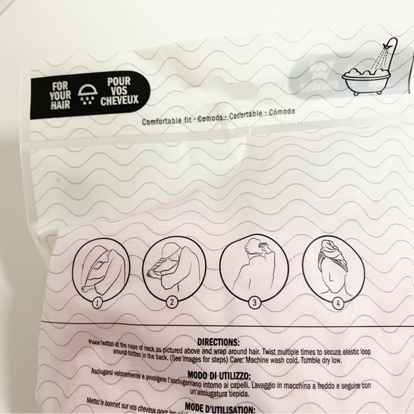 Afterspa Pink Hair Wrap Towel - Picture 4 of 5